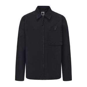 Pretty Green Mens Nylon Overshirt / Black